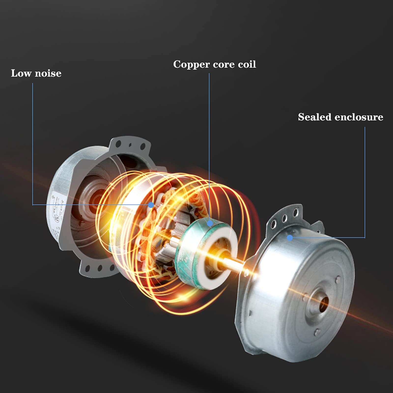 Estrattore Aria Silenzioso Soffitto,Aspiratore Bagno Con Valvola - Foto 9
