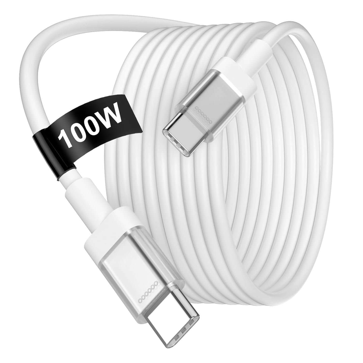 USB C to USB C Cable 3ft 100W Fast Charging Cord Type C for iPhone 17 16 Pro Max 16E 15 iPad Pro 10 11th Air MacBook,for Samsung S25 Ultra S24 S23 A36 A16 A17 Pixel 10 9a Android Phone Charger,White