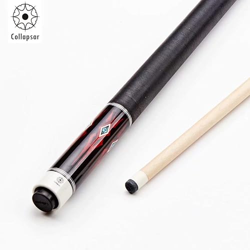 Miniatura 4 de Collapsar CH - Taco de billar con estuche de tacos suaves, palos de billar profesionales personalizados de 58 pulgadas con puntas de 0.512 in, eje