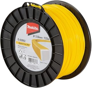 Makita E-02892 - Hilo de corte cuadrado (3,0 mm de diámetro, 132 m, color amarillo)
