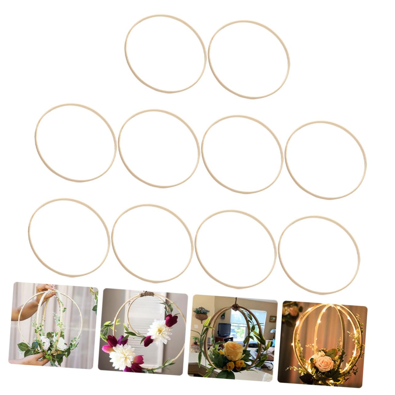 Tofficu 40 Piezas De Coronas Navideñas DIY Decoración De Bienvenida De Eucalipto Artificial Decorativa para El Hogar Decoración para Exteriores Decoración De Despedida De