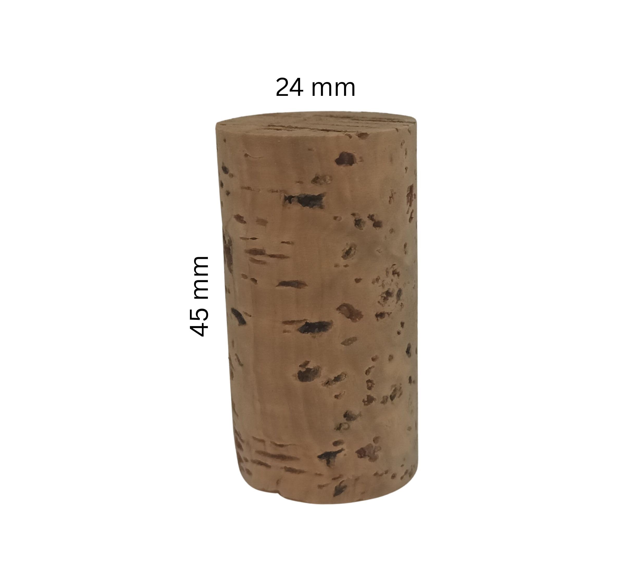 300 Neue unbehandelte Flaschenkorken 38 x 24 mm - Bastelkorken Kork Deko - Weinkorken zum Basteln