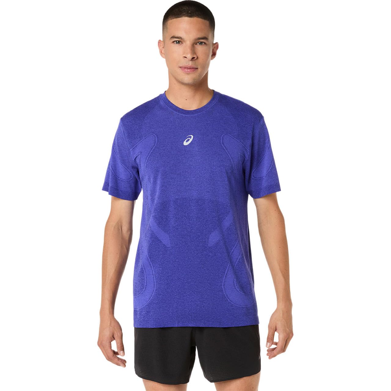 ASICS Road Seamless Laufshirt Herren blau - Cobalt Burst/Eggplant S