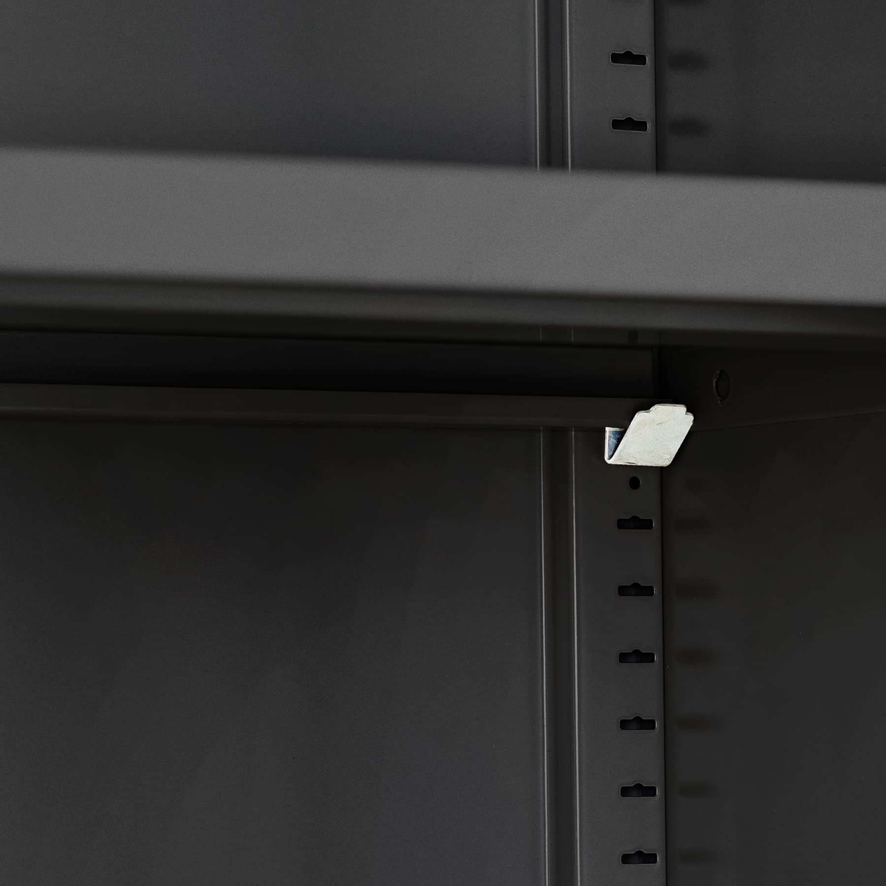 tectake® Lot de 2 Armoire de Bureau métallique 180x90x40 cm avec Serrure Rangement Bureau avec 5 Compartiments pour Classeur Rangement Documents Industriel Meuble 2 Portes, 4 Étagères Réglables