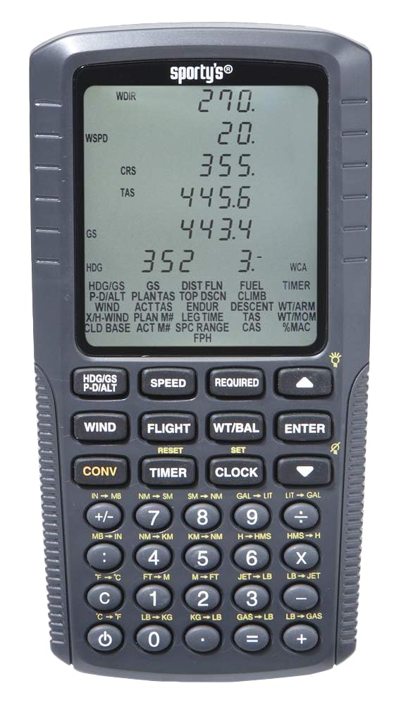 Sporty’s Electronic E6B Flight Computer for Pilots