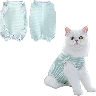 Body para gatos después de la cirugía, traje de recuperación profesional para gatos después de la cirugía, ropa de gato postoperatoria para heridas abdominales, traje antifugas después de la