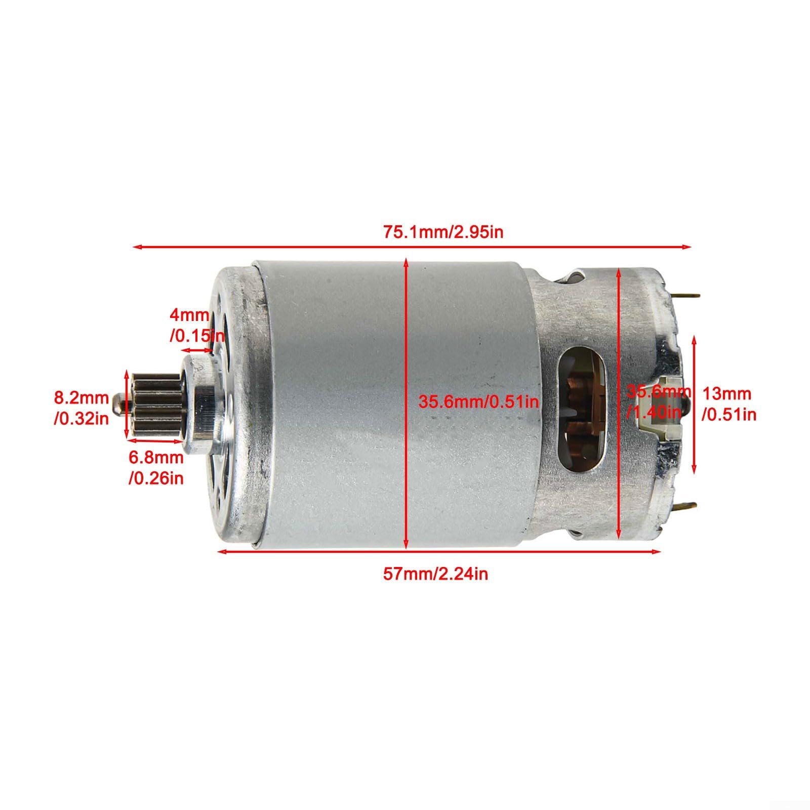 RS550 21V Bürstenmotor für 4/6 Zoll Mini Kettensäge Ersatzteil
