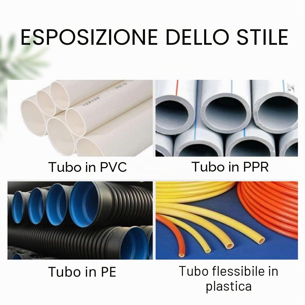 Butyeak Tagliatubi in PVC 42 mm a Cricchetto per Tubi PPR PE PEX