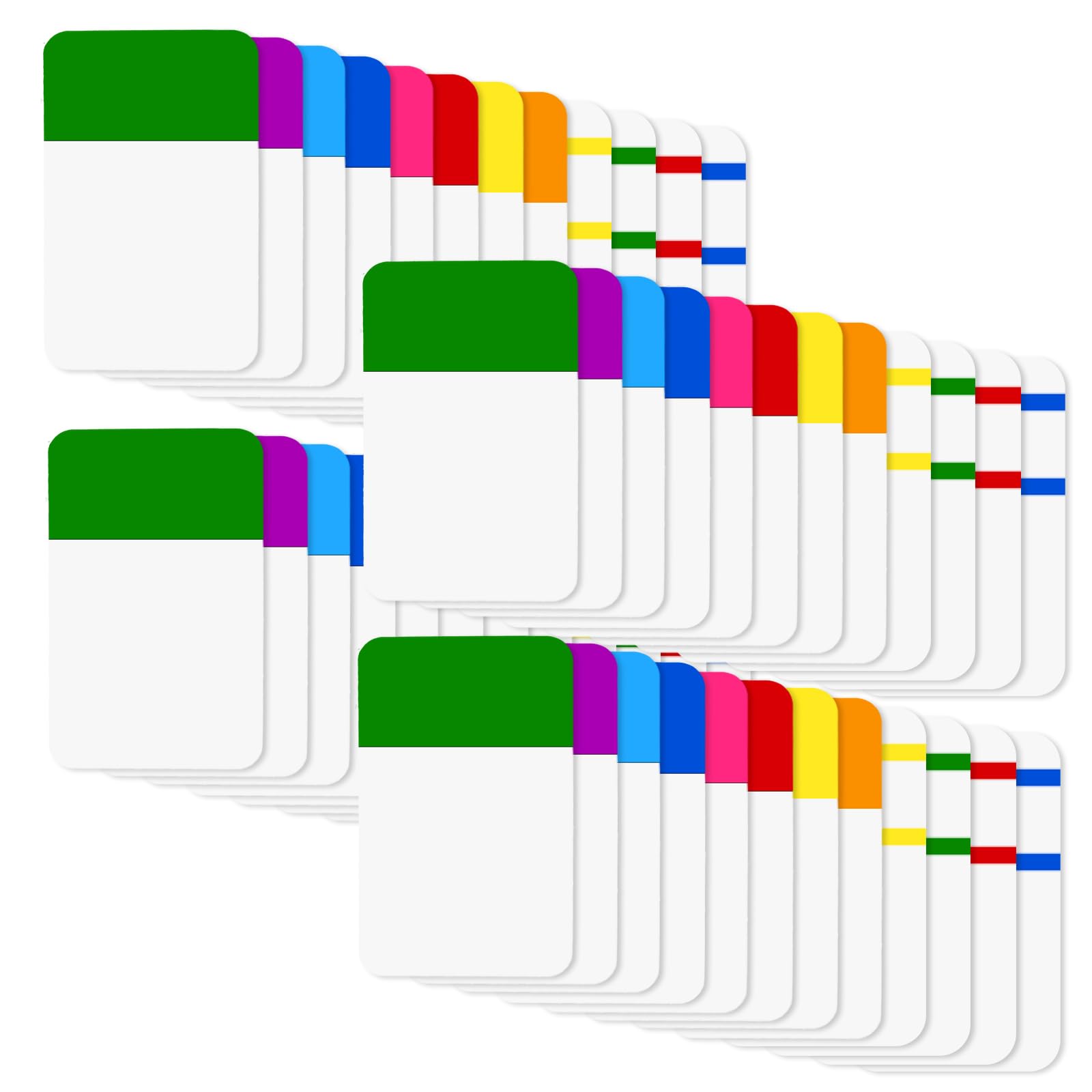 Index Tabs 174 Pieces - Writable Repositionable Page Markers For Books, Files, & Notes (3 Sizes) - View #7