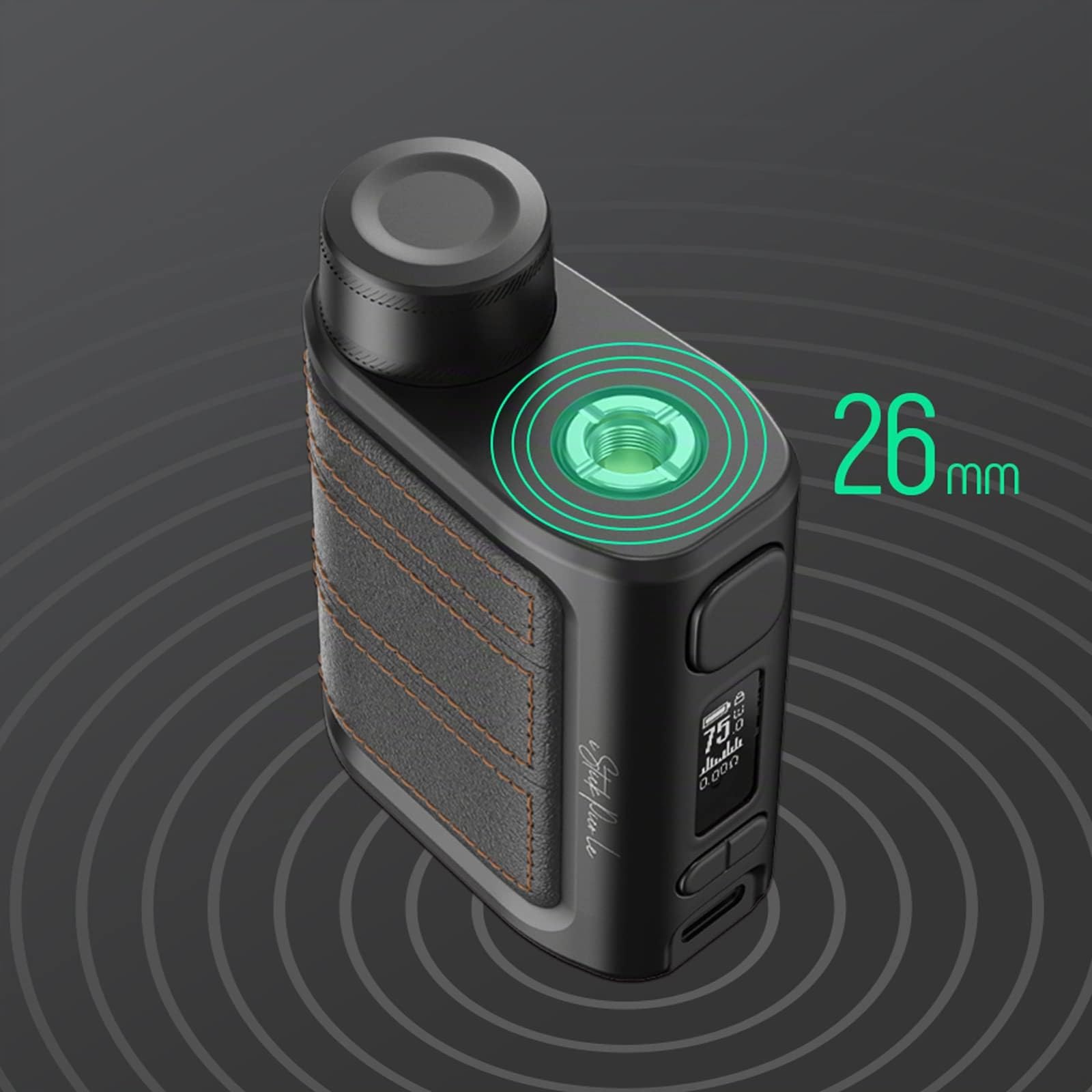 Eleaf iStick Pico Le Box Mod 75W Batterie Cigarette Electronique Support GX Tank Atomizer GX-K Coil Vaporizer, Electronic 18650 Batterie(Not included) USB Type-C Sans nicotine ni tabac noir, 1.0 Pack