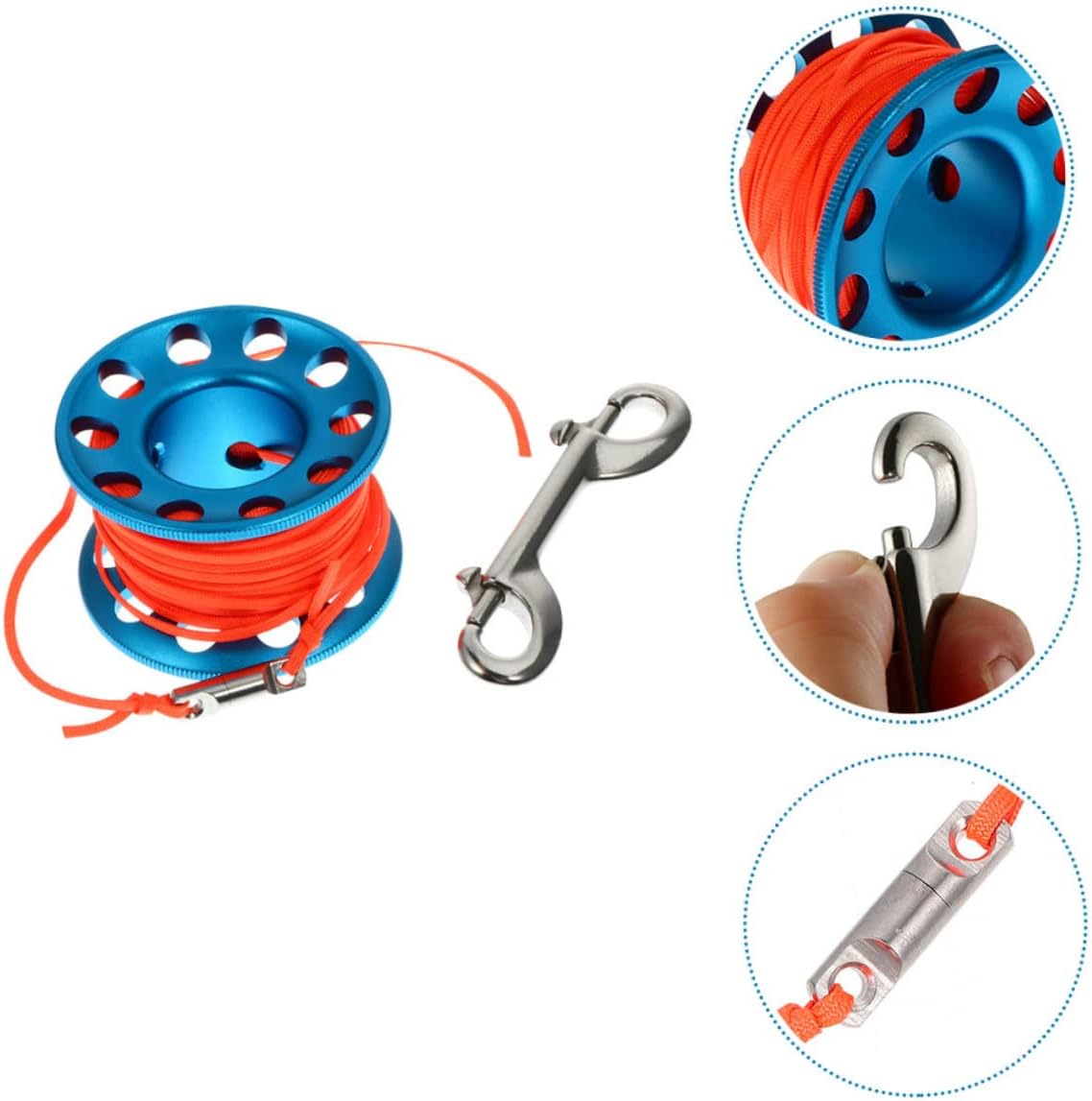 SUPVOX 3 Sets Diving Reel Button Aluminum