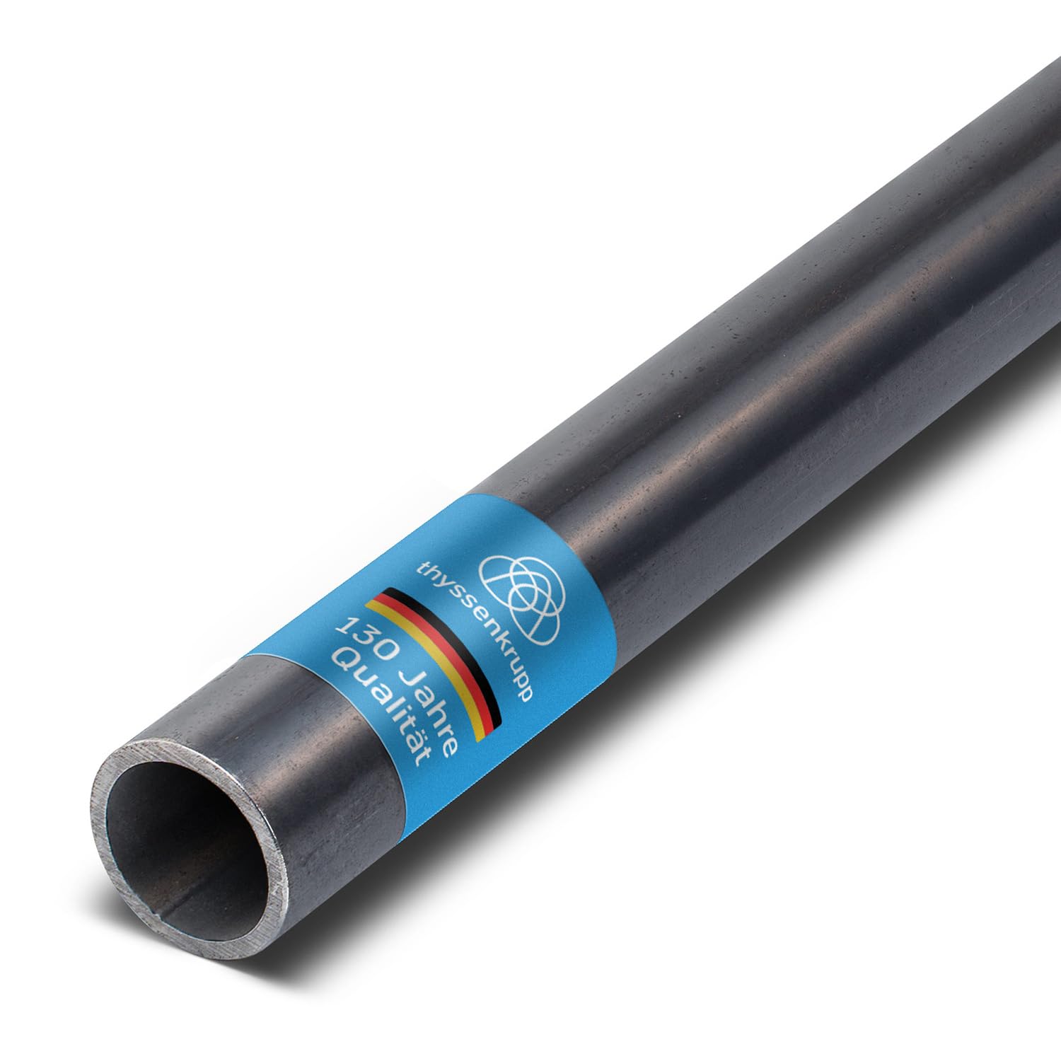 thyssenkrupp Stahlprofil – Rundrohr P235TR1 – Stahlrohr für Konstruktion & Installation – Rundprofil Stahl – 48,3 x 3,2 mm in 2000 mm Länge