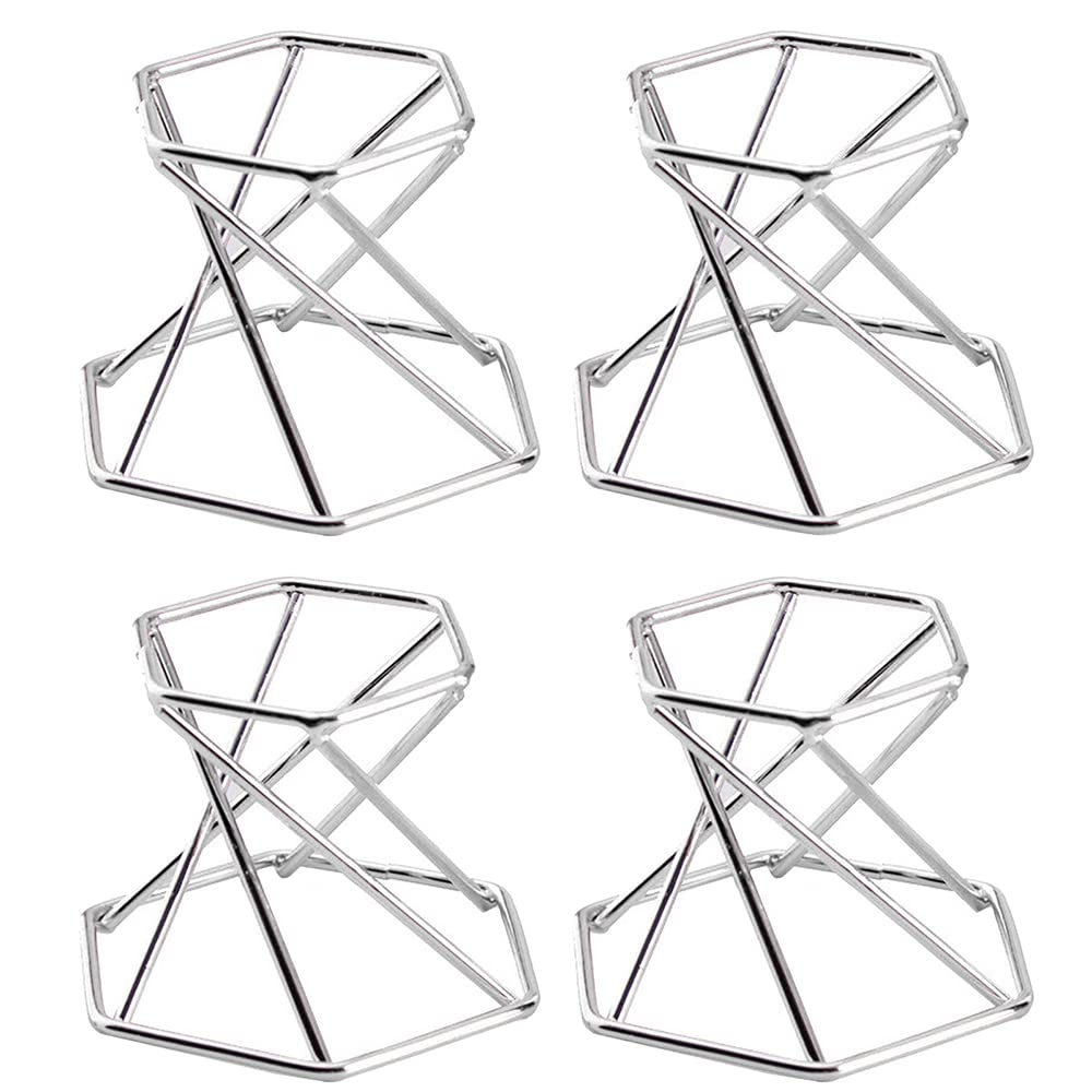 1pc Metalen Display Stand Globe Waarzeggerij Magische Bol Kristallen Bol Houder Bol Stenen Basis Collectie Display Stand Woondecoratie Type3 Zilver
