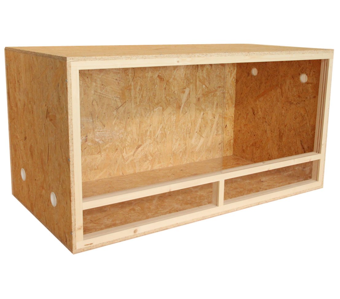 Dehner Reptilien- und Amphibien-Zubehör, Terrarium Classic, ca. 118 x 60 x 60 cm, Holz
