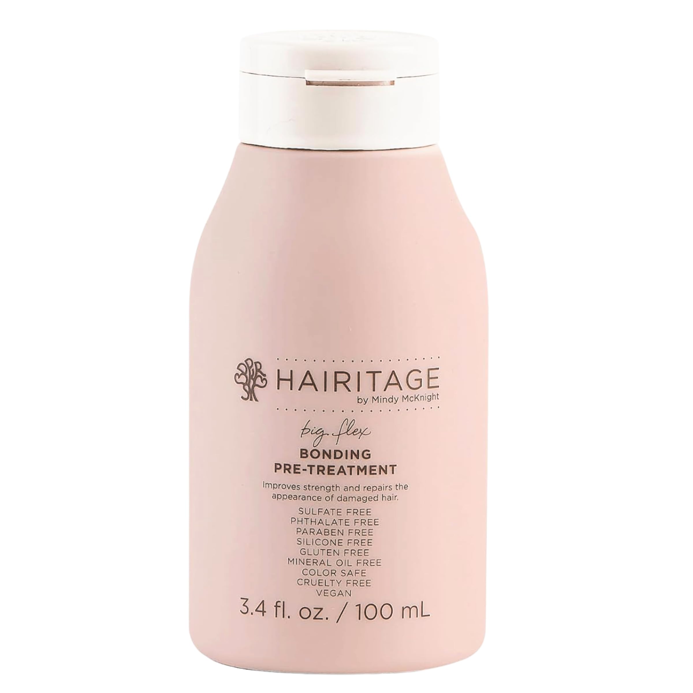 Hairitage Big Flex Bonding Cream Pre-Treatment + Mask with Biotin - Damaged Hair Repair - Formulated with Biotin + Cupuacu Butter - Nourishes Hair + Reduces Breakage, 4 oz.