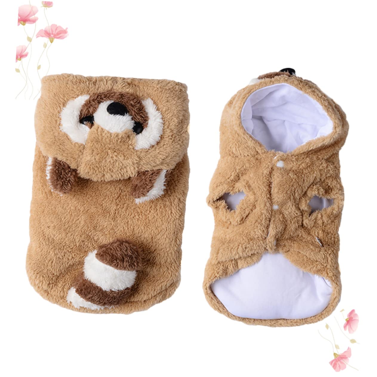 HEMOTON Cappotto in Cotone per Cani Abbigliamento per Animali Domestici Felpe Cappuccio per Uso Quotidiano e Attività all Aperto
