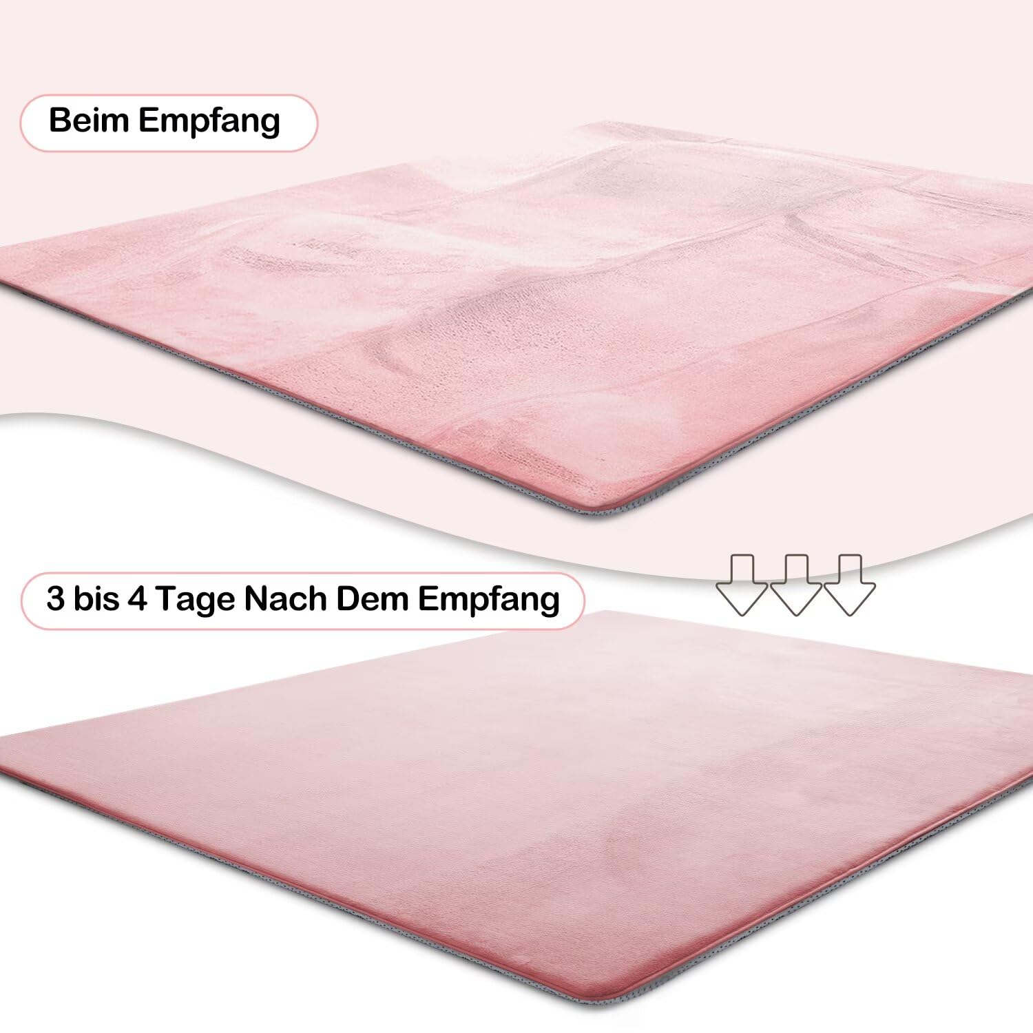 Krabbelmatte für Baby, 120×120×3CM Kinderteppich, rutschfest, | Weicher, Dicker Kinderteppich, Baby-Krabbelmatte, Rutschfester Untergrund, Schutz beim Spielen, Geeignet für Mädchen & Jungen