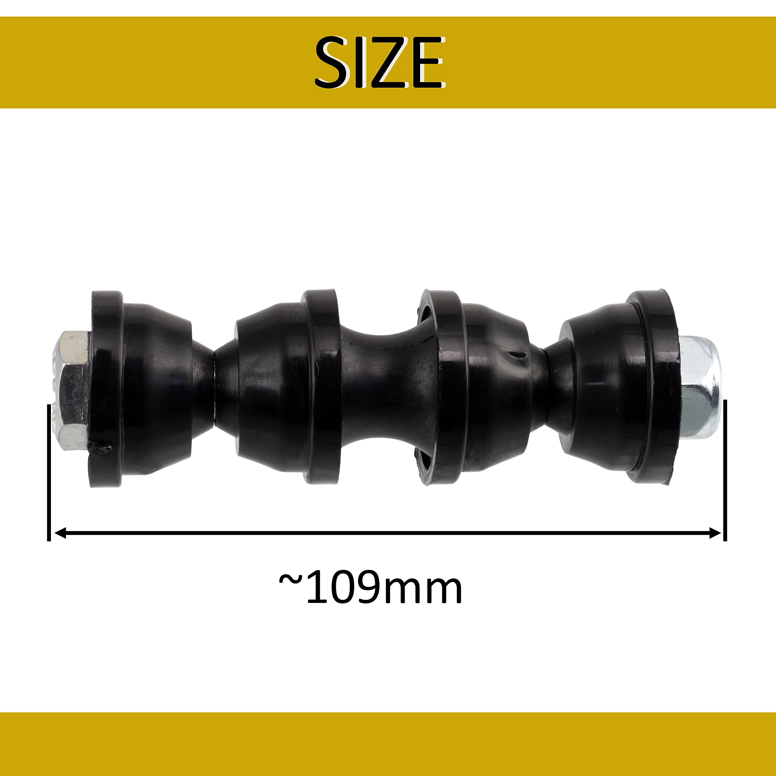 AERZETIX - C66627 - Kit di riparazione, barra di accoppiamento stabilizzatrice - lato montaggio: su entrambi i lati dell'asse posteriore - compatibile con numeri ОЕ 1500682, 1719542, 8M515E494AA