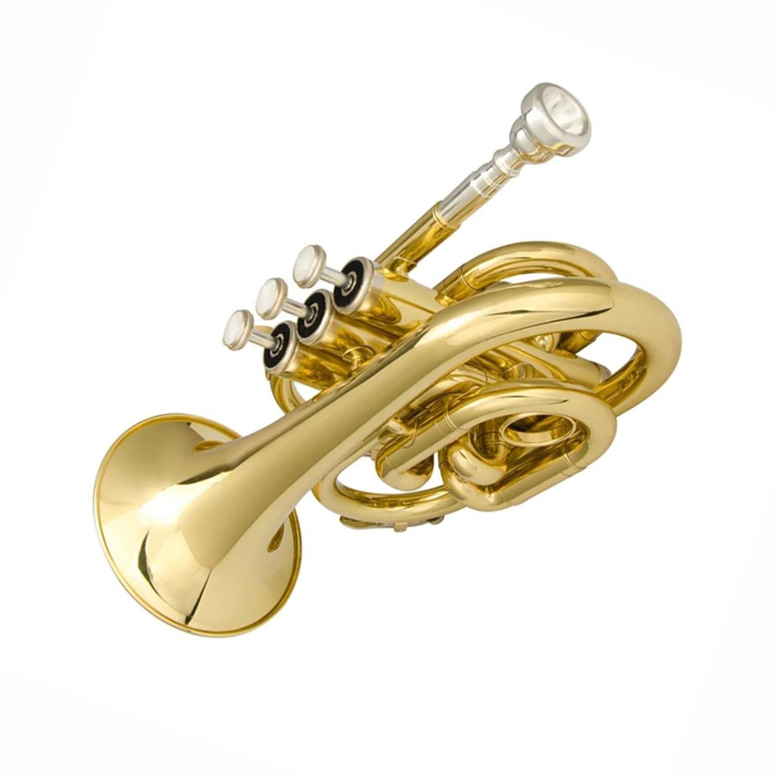 Standard Trąbka Bb Mosiężna Trąbka Kieszonkowa Lakierowana Instrumenty Muzyczne Profesjonalna Stal Nierdzewna Początkujący Pełny Ton