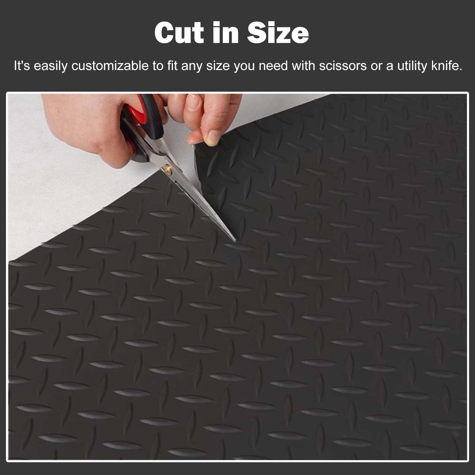 Tappetini in gomma, Tappetino for palestra in casa, resistente all'abrasione(1x4m/3.3x13.1ft)