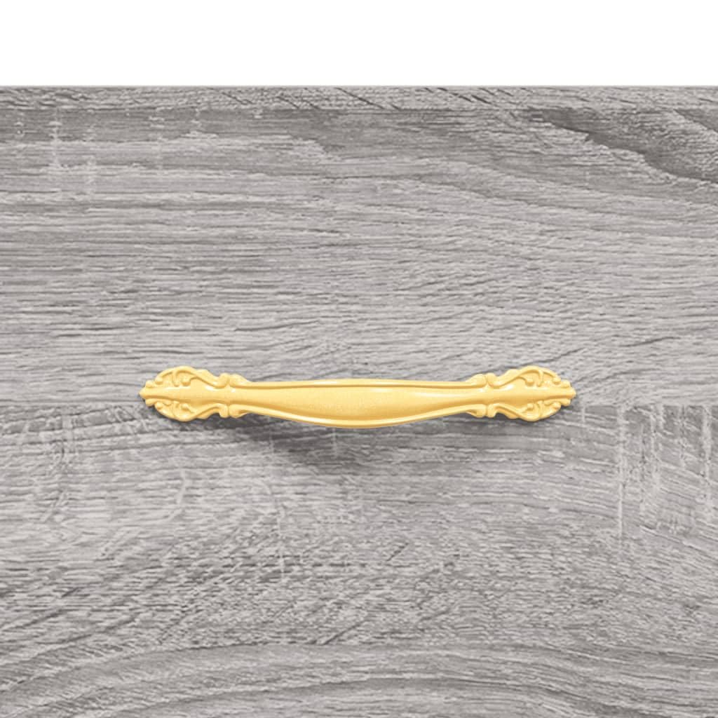 Homgoday Tavolino da caffè Sonoma grigio 50 x 50 x 40 cm, in legno ingegnerizzato, tavolino da tè per soggiorno, sala ricevimenti degli ospiti, camera da letto e ufficio, tipo 4
