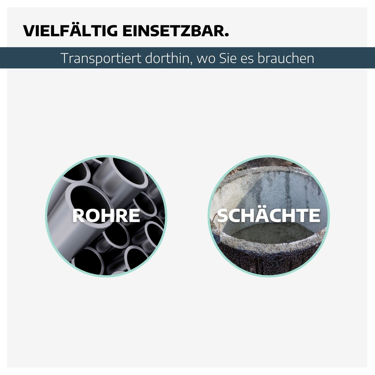 Schachtgehänge aus leichter Stahlhohlbauweise 1500kg I Kettengehänge in 170 cm für Rohre bis 200 cm Durchmesser I Anschlagkette für DIN 4034 Teil 2 I Spannbereich 0-130 mm