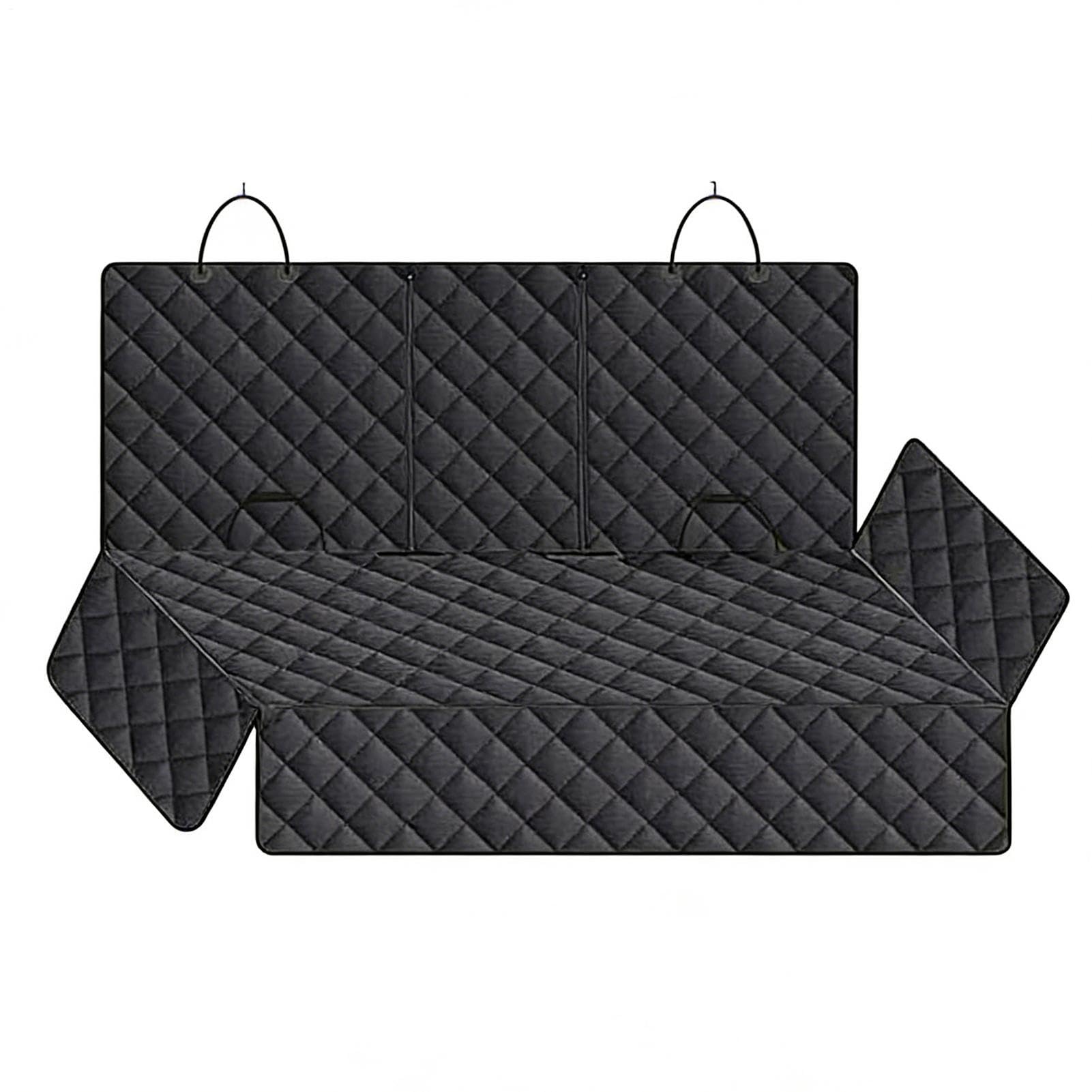 Funda de asiento de coche para perro para proteger la tapicería trasera de garras 8