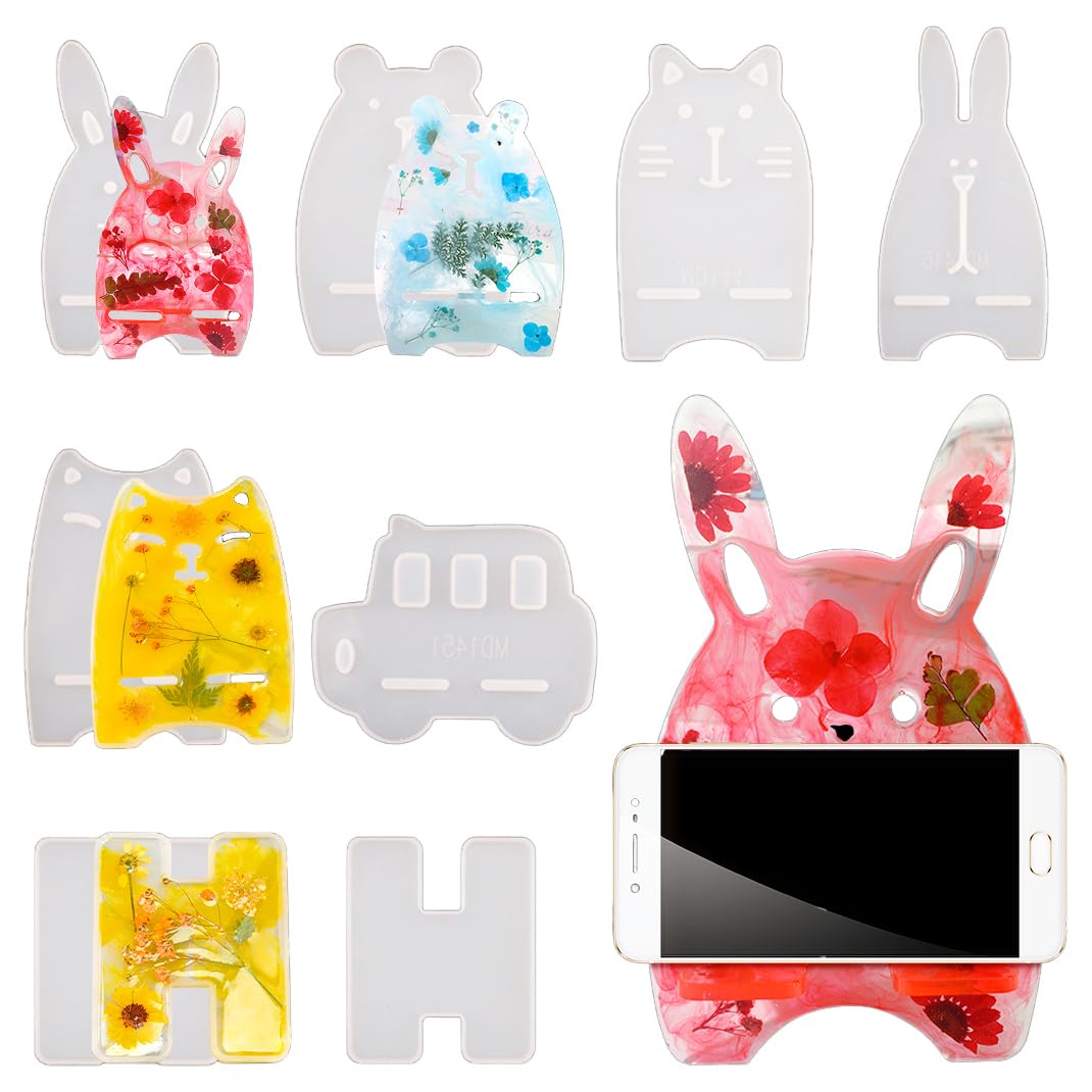 Amazon.co.jp: DIYBravo スマホスタンド シリコンモールド 6セット 