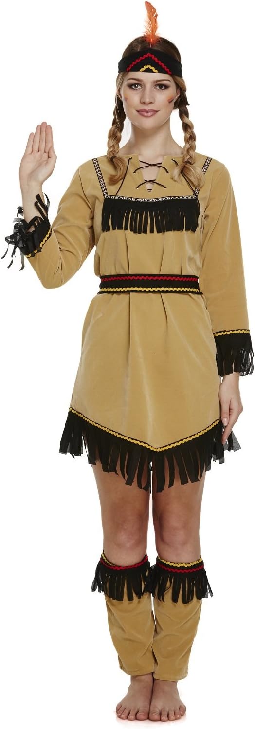 Ladies Deluxe Native Red Indian American Wild West Squaw — free download
