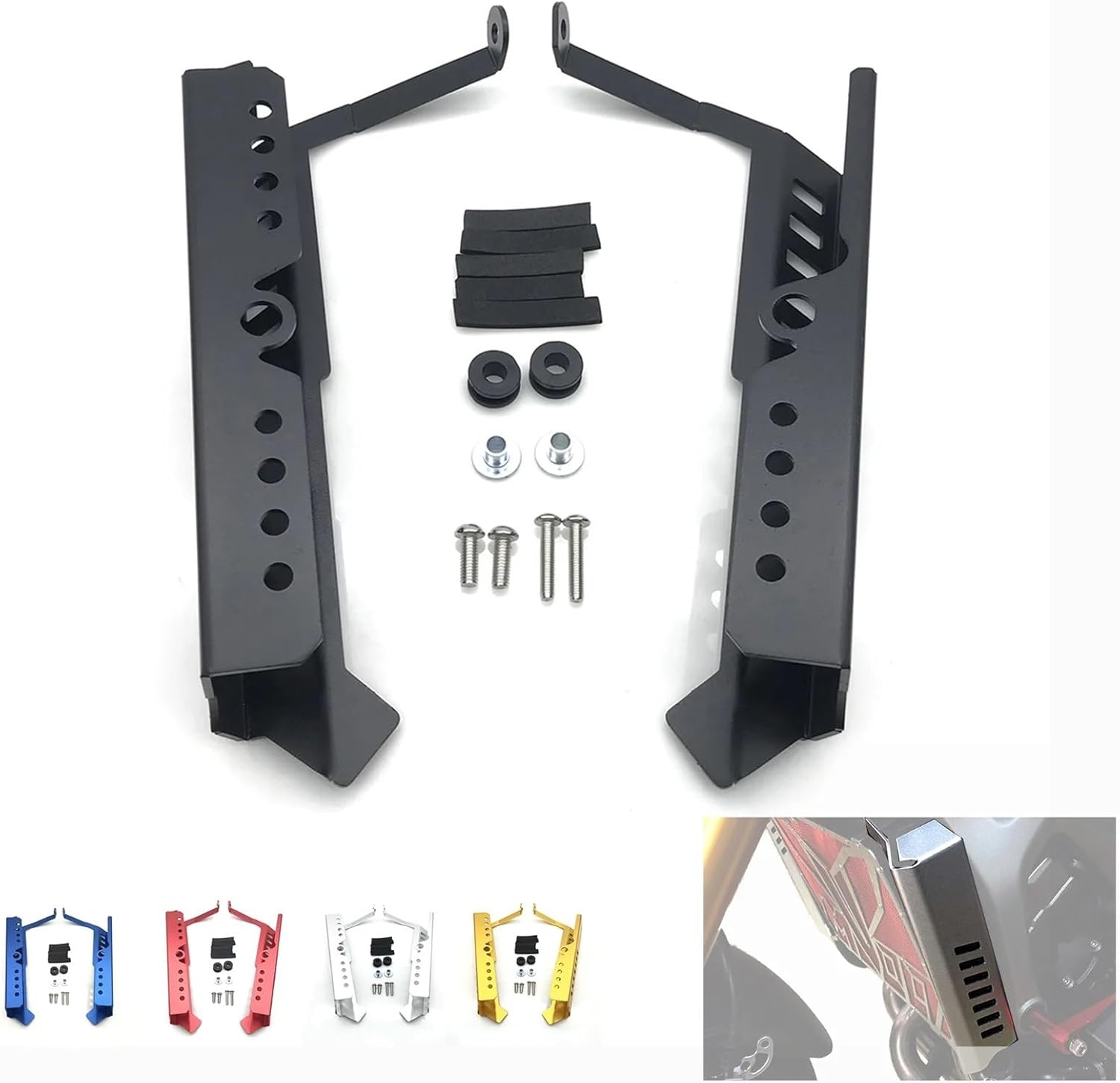 Motorcycle Radiator Guard For Y&AMAHA MT09 Mt 09 FZ09 FZ 09 2013-2016 Motorcycle Radiator Grille Side Shroud Guard Decorative Protection with Metal Covers Moto Radiator Grille
