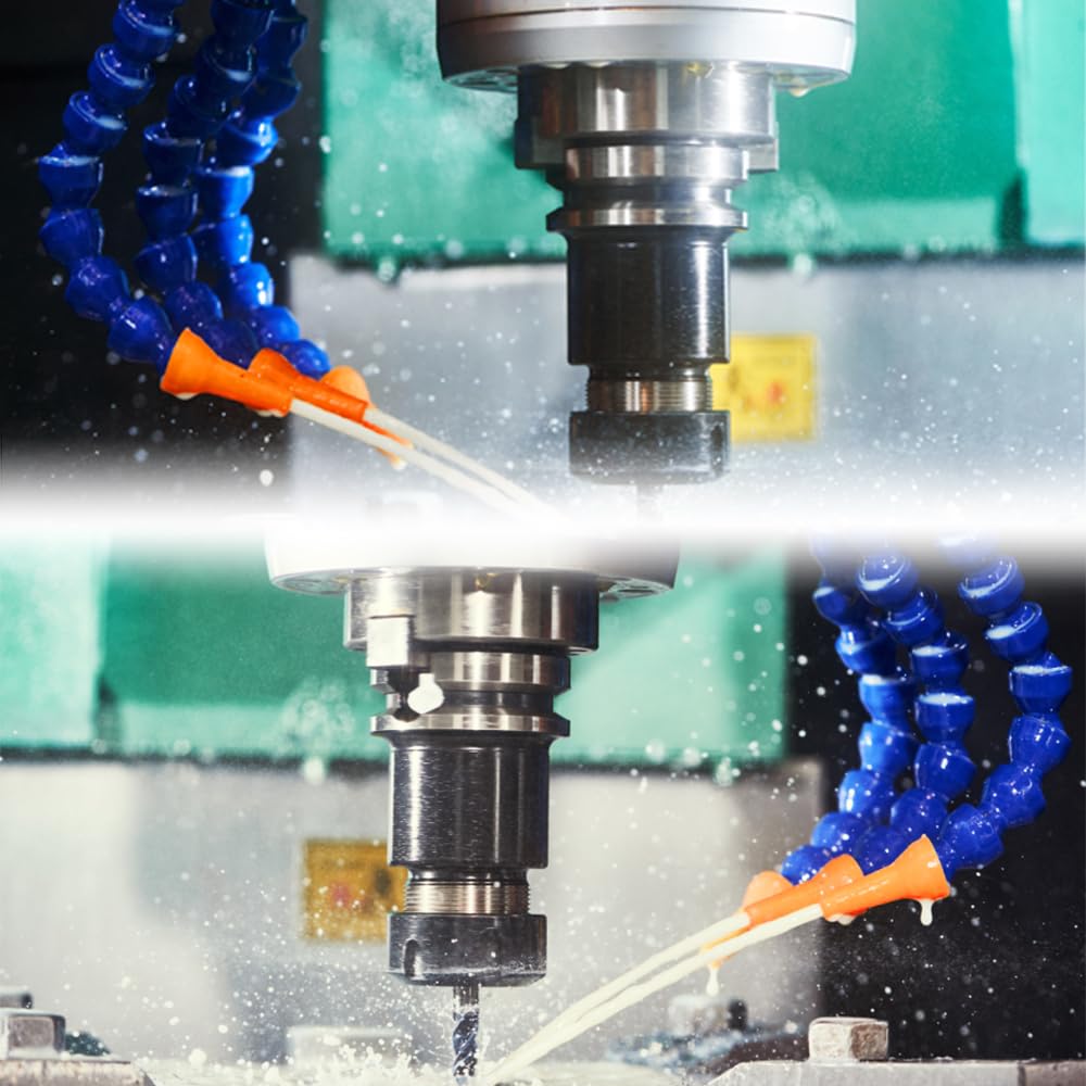 4 tubi per refrigerante 1/2 tubo flessibile universale per refrigerante in plastica ugello rotondo acqua olio tubo refrigerante per sistema di raffreddamento ad acqua idraulico o CNC macchina