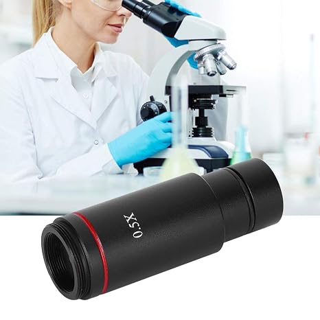 0.5X C Mount Microscope Camera Adapter Lens 25mm for Electronic Eyepiece CCD Camera