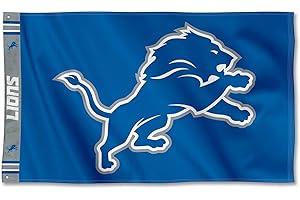 Detroit Lions Flag 3x5 Outdoor Double Sided Printed Header