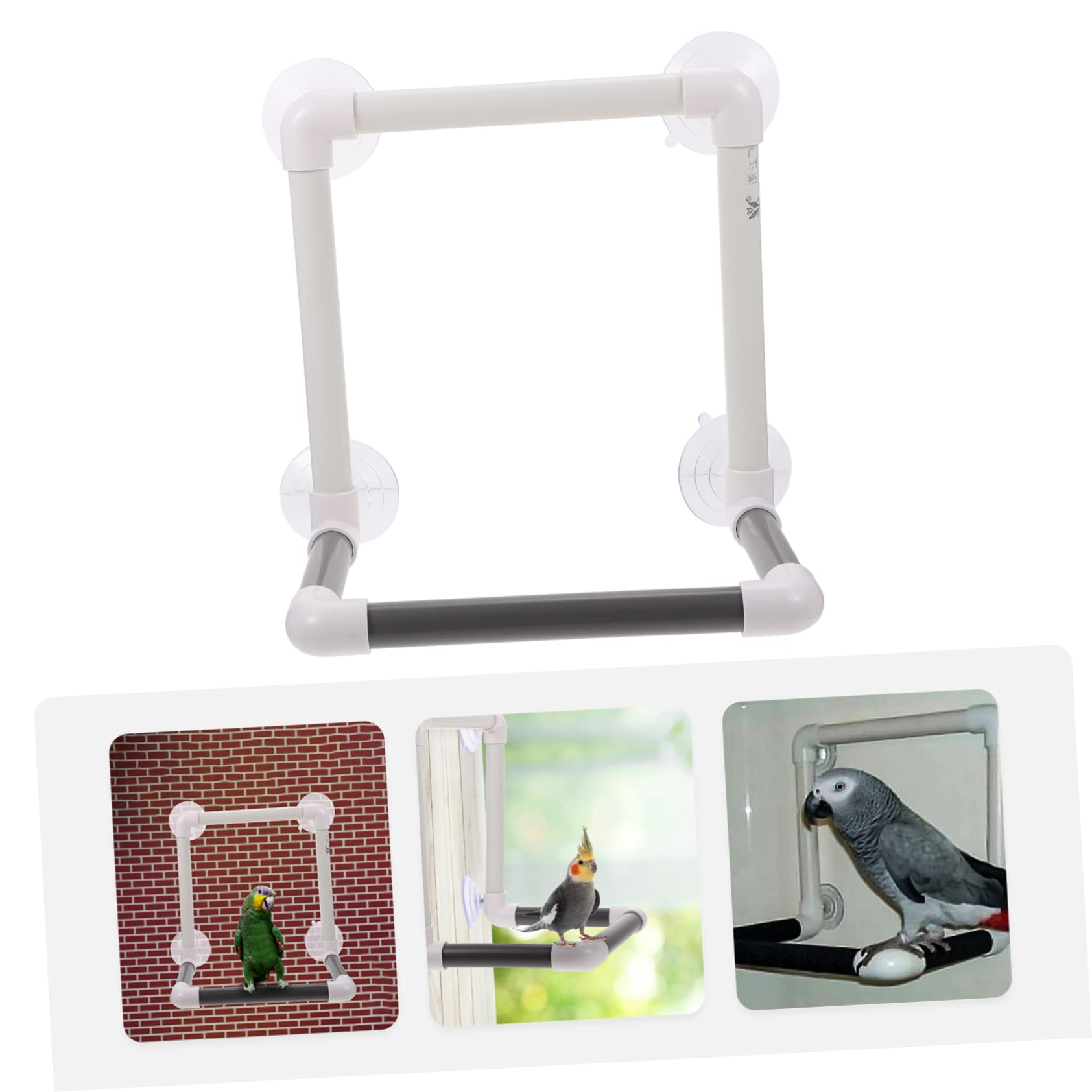 BESPORTBLE Large Bird Shower Perch Suction Cup Parrot Bath Toy Stand for Parakeets Cockatiels and Conures for Indoor Use and Bathing - image 6