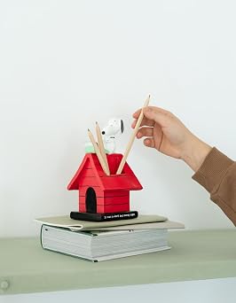 Grupo Erik Snoopy Pen Holder, Snoopy Gifts | Peanuts Snoopy figure, desk decoration, back to school supplies, cute gifts