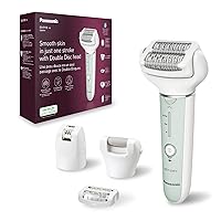 Panasonic ES-EY70-G503 Epilatore Bagnato e Asciutto, Doppio Disco con 60 Pinzette
