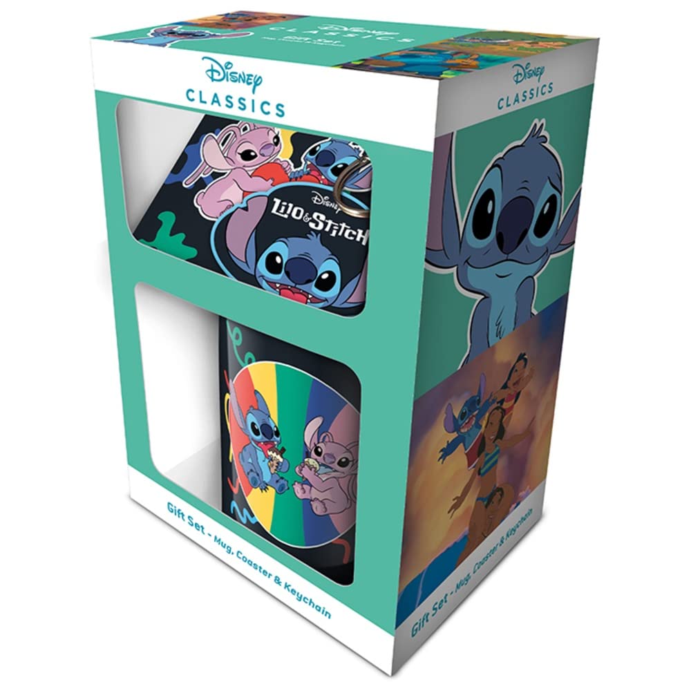 Disney Lilo & Stitch (You'Re My Fave) Gift Set (Mug, Coaster & Keychain)