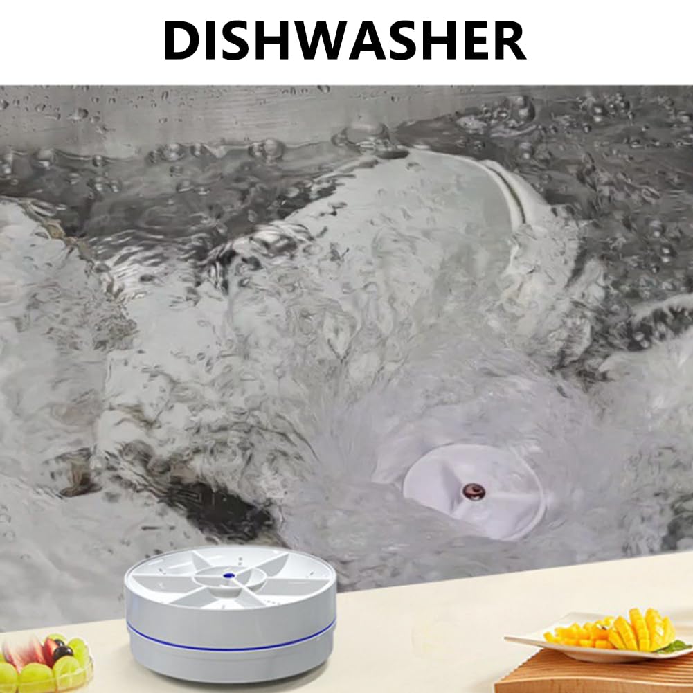 Przenośna ultradźwiękowa myjka do naczyń 18 W bezprzewodowa zmywarka 2 tryby miska zdejmowana domowa umywalka zmywarka USB akumulator do kuchni domowej