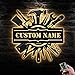 Custom Tools Repair Metal Sign with LED Lights, Personalized Metal Sign, Custom Tools Repair Name Sign, Tools Repair Neon Metal Wall Décor Sign SEA17-TKGMT120.8