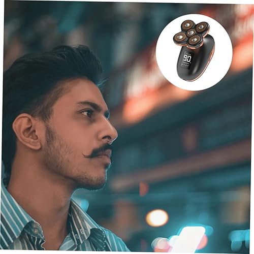 Miniatura 3 de FOMIYES Maquinilla de afeitar para hombre, afeitadora de cuerpo para hombres, afeitadora de aseo para hombre, afeitadoras eléctricas rotativas