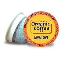 Vista 8 de The Organic Coffee Co. Cápsulas de café compostables, tostado francés (12 unidades) compatible con K Cup, tostado oscuro, orgánico USDA