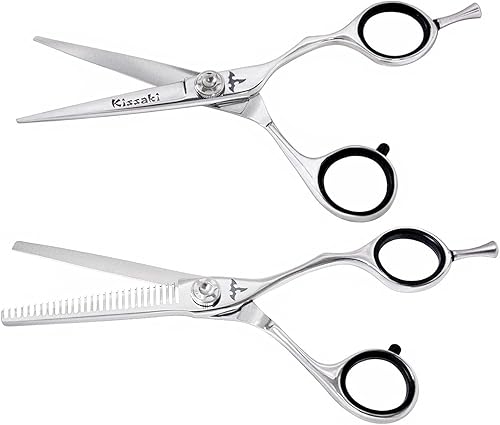 Miniatura 2 de Kissaki KT Series Tijeras para el pelo KT08 5.5 pulgadas profesional Tijeras de corte de pelo y KT08 6.0 pulgadas 29 dientes Tijeras de