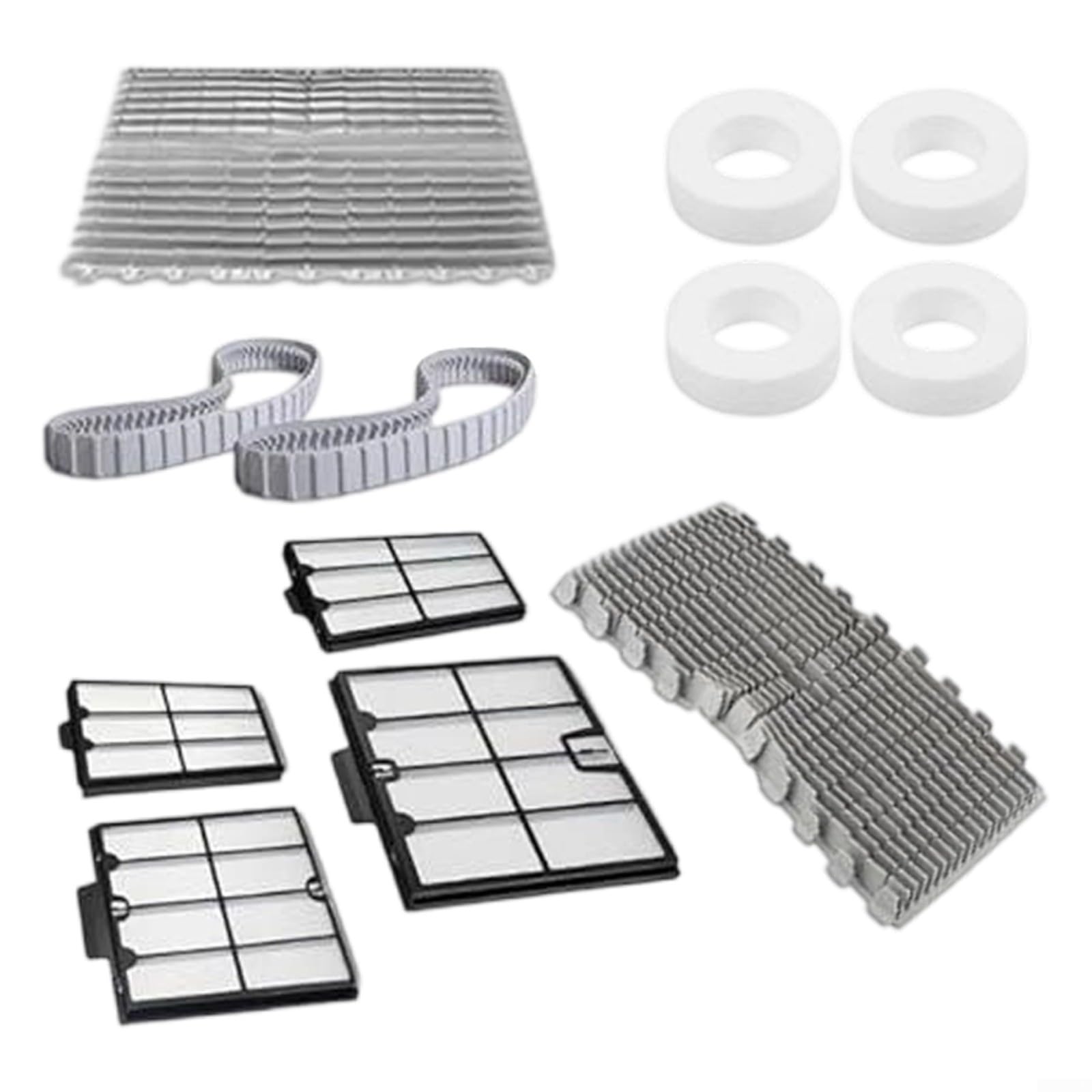 Kit de servicio de robot de limpieza de piscinas con panel de filtro de alta eficiencia cepillo de limpieza de borde cepillo frontal y asambleas resistentes de la pista