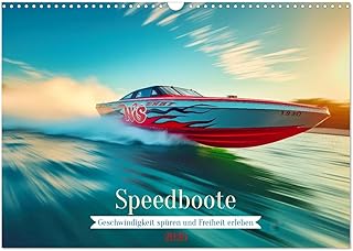 Speedboats, US-Version (Wall Calendar 2026 DIN A3 Landscape), CALVENDO 12 Month Wall Calendar