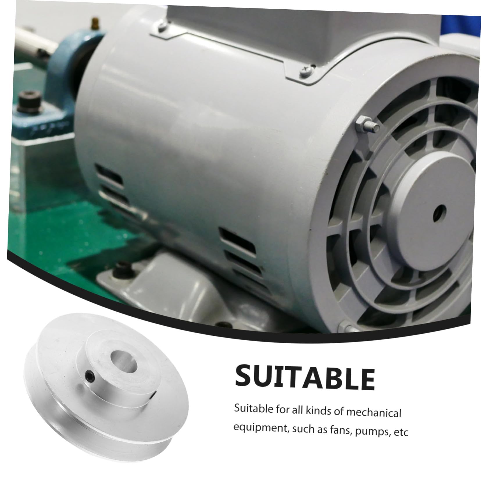 Puleggia V-belt in Alluminio A-type Diametro Per Meccanismo Di Trasmissione Industriale e Meccanico Singola Scanalatura Per Cinghia Di Trasmissione