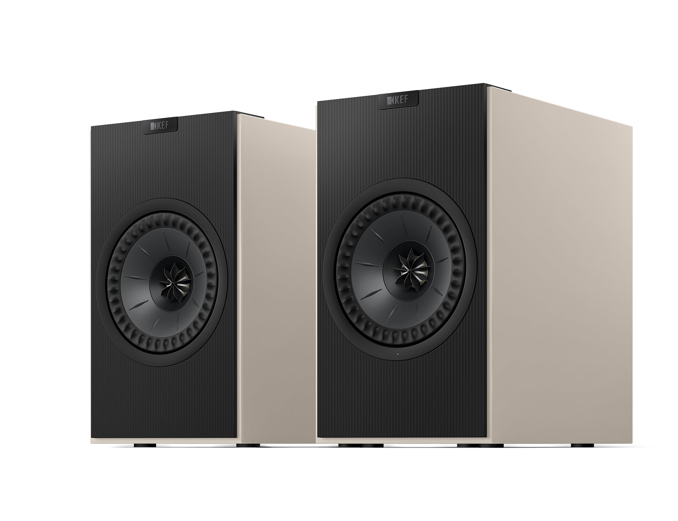 KEF Coda W Wireless HiFi Bookshelf Speakers (Pair, Nickle Grey)