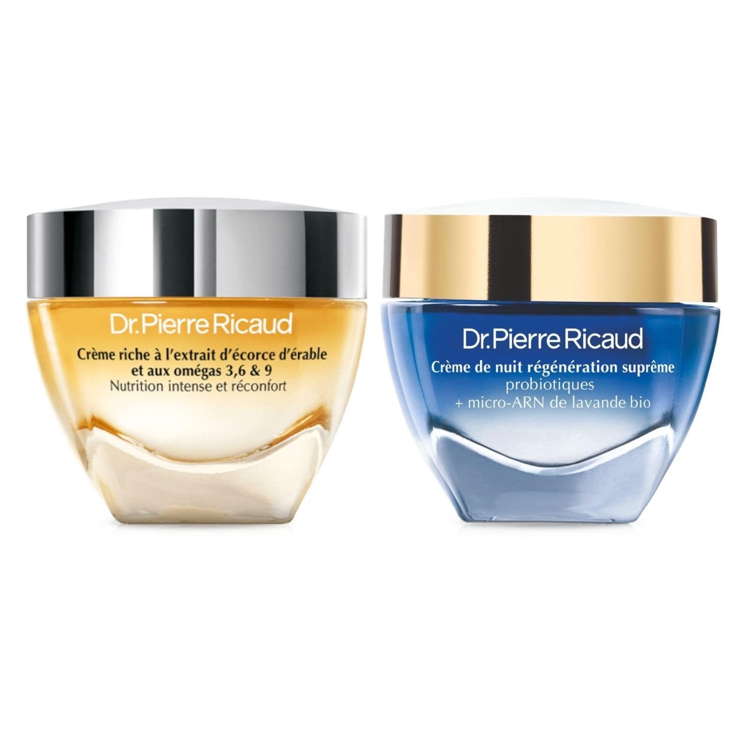 Dr Pierre Ricaud – Duo Crèmes Jour & Nuit Confort et Régénération - Crème Riche Nutrition Intense à l'Écorce d'Érable 40 ml + Crème de Nuit Régénération Suprême COLLECTOR 40 ml