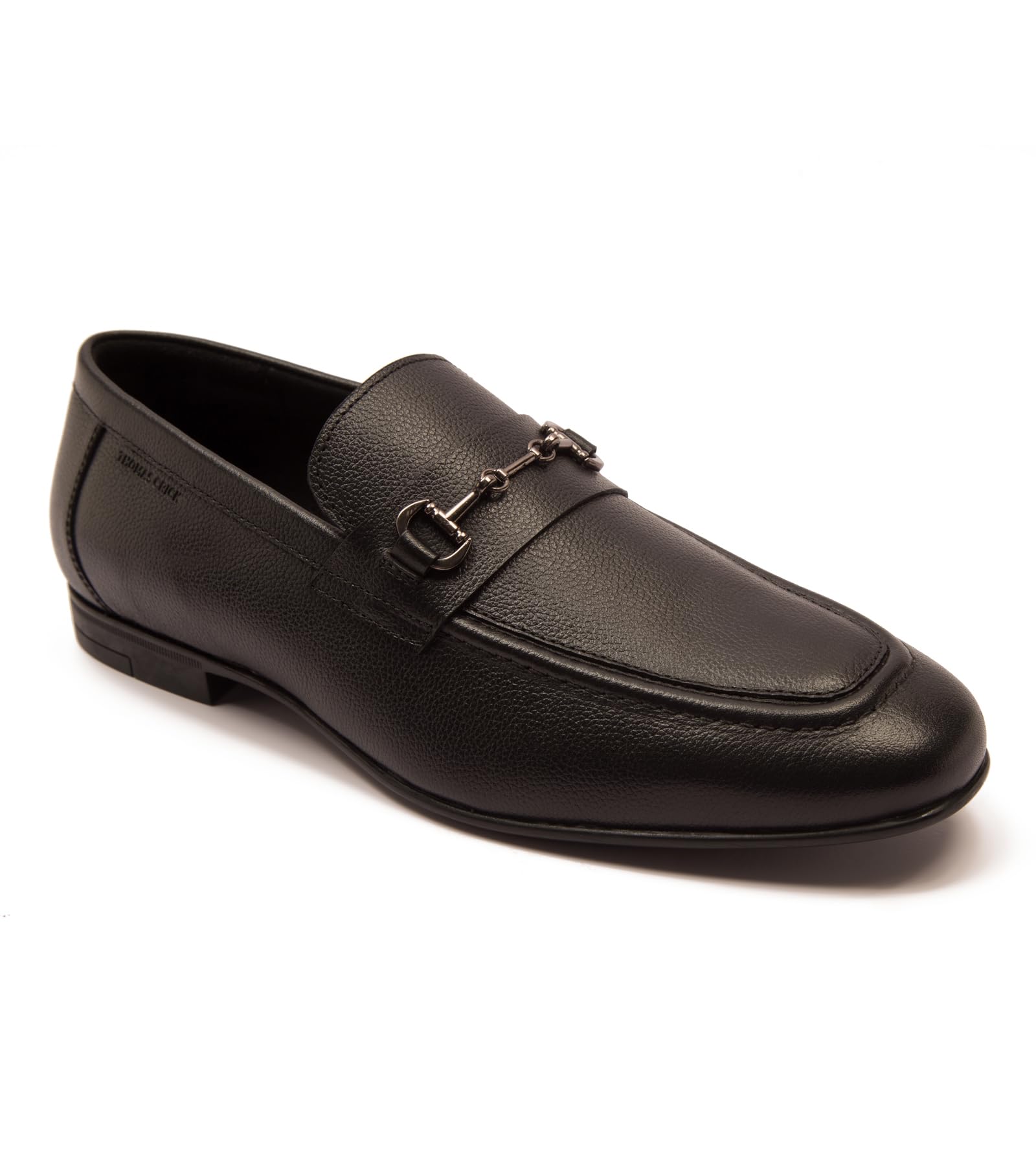 Genuine Leather Penny Loafers with Metal Tip Design-image-37