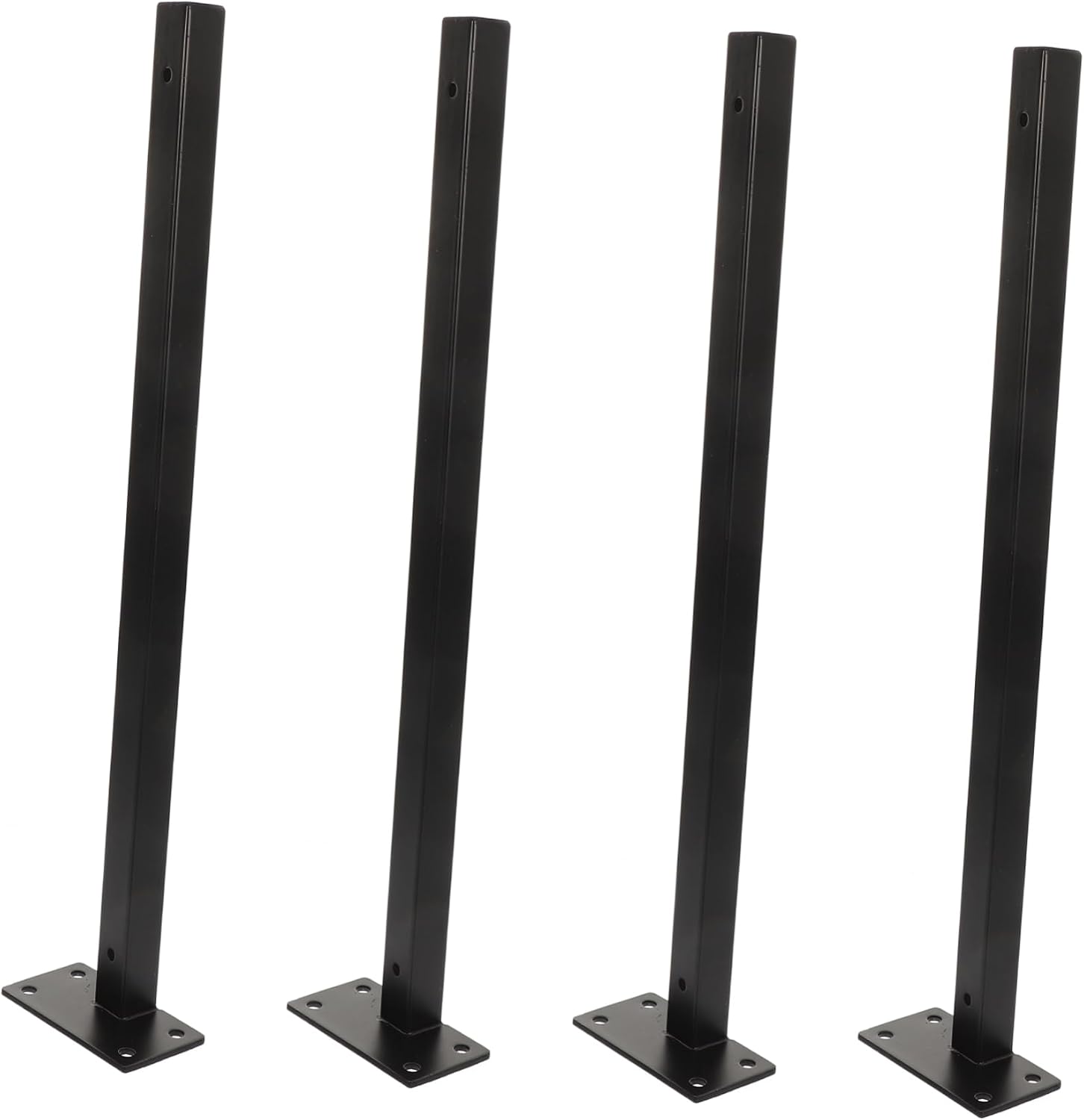 TEHAUX Modern Finish Wall Bracket 4pcs Heavy Duty Floating Shelf Supports Black Shelf Brackets for DIY Hardware Kitchen Living Room