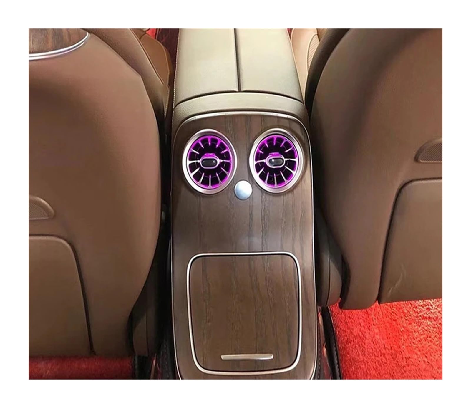 64 Color Colorful Luminous Rear Vent Without Programming Synchronous Color Change Compatible with Mercedes Benz E-Class W213 2016-2022(21 UP)